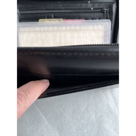 Day Runner Regency Planner Zip Around + Full Wallet Black 1999 Inserts Vintage - Picture 11 of 13